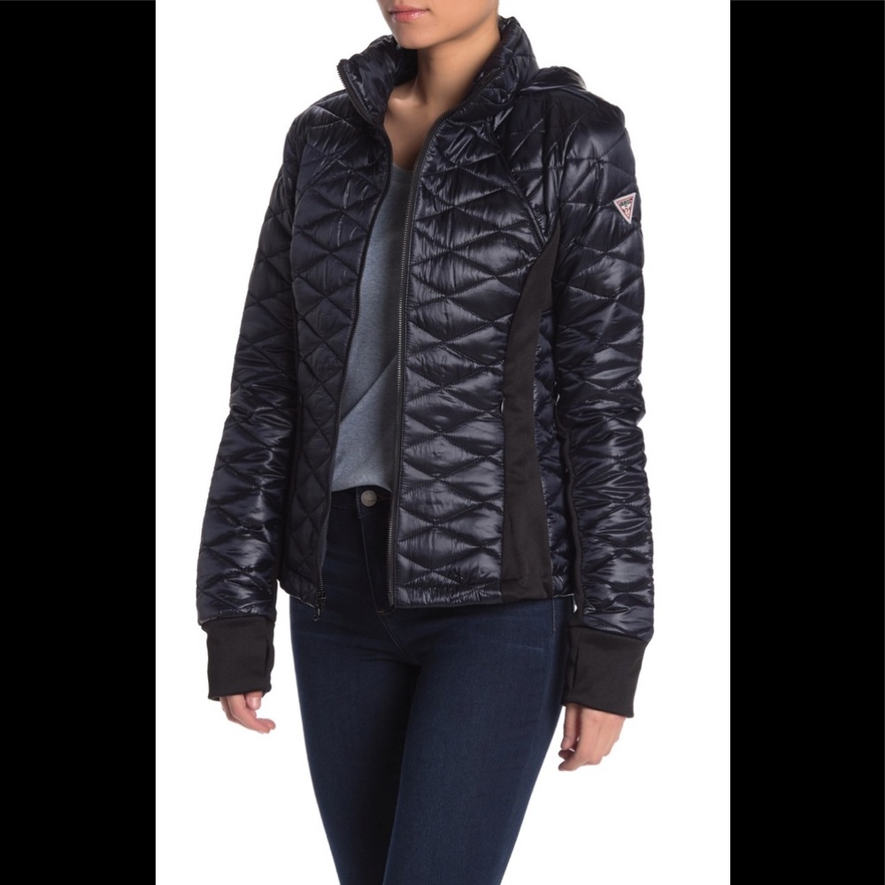 GUESS Quilted Puffer Jacket - NAVY XL NWT